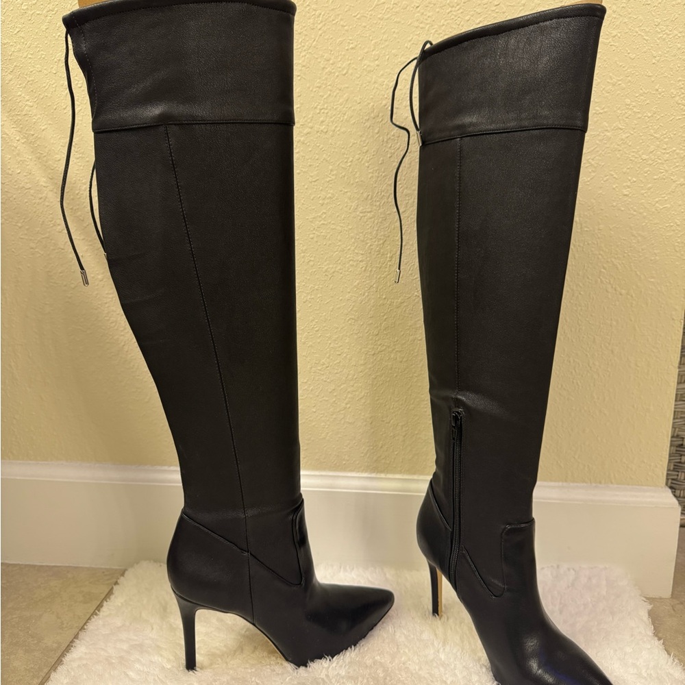 Michael Kors Black Leather Boots - Picture 3 of 8